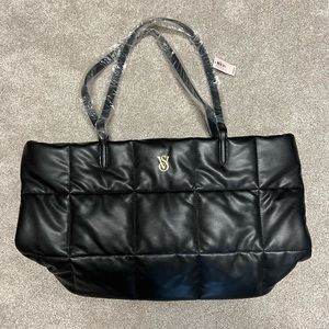 Victoria’s Secret quilted black tote - Never Used/New